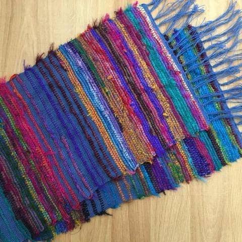 Darn Good Yarn Tibet Jewels Woven Table Runner Weaving Kit — kits category context