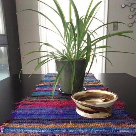 Darn Good Yarn Tibet Jewels Woven Table Runner Weaving Kit — construction detail