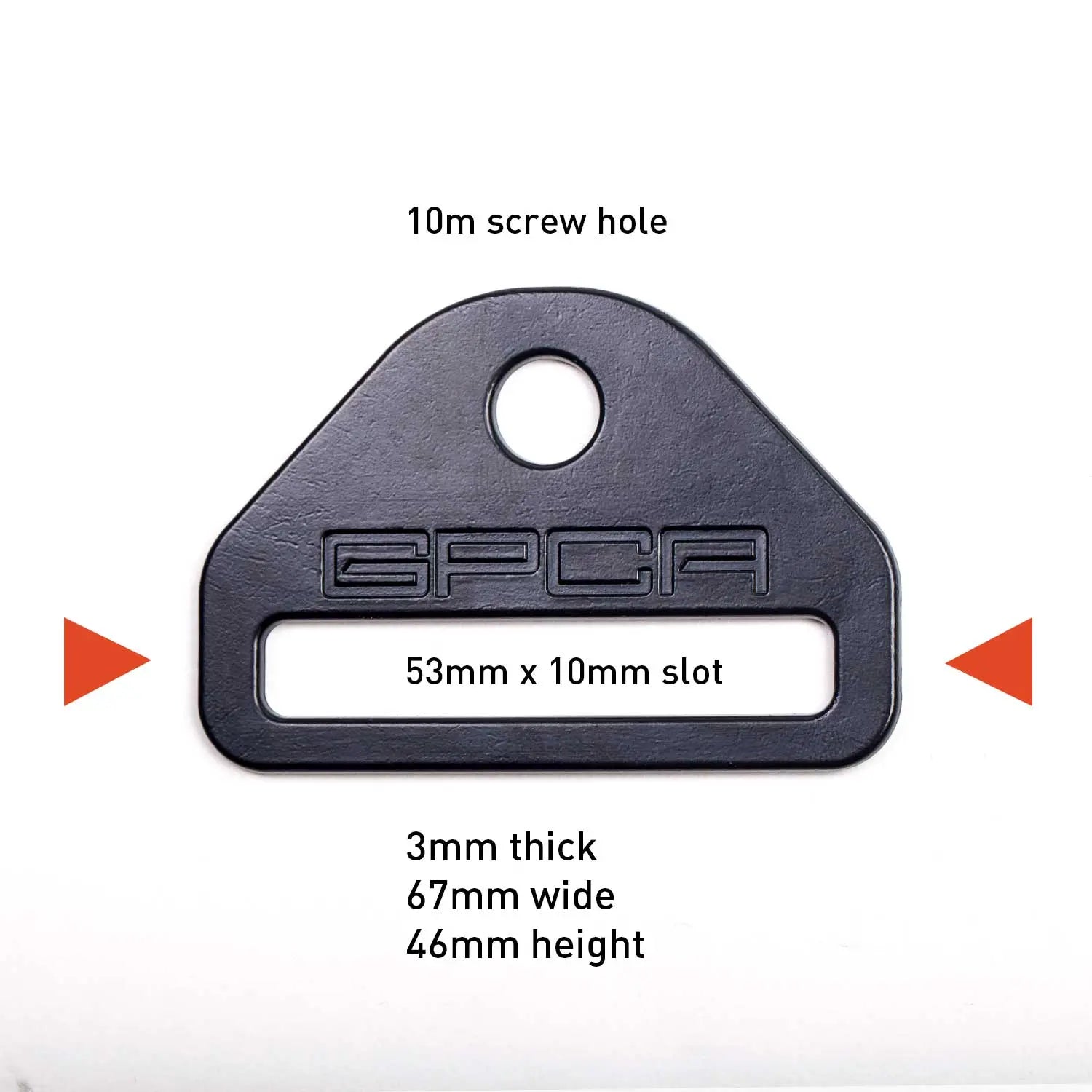 GPCA GPCA Tie-Down D-Plate — back view