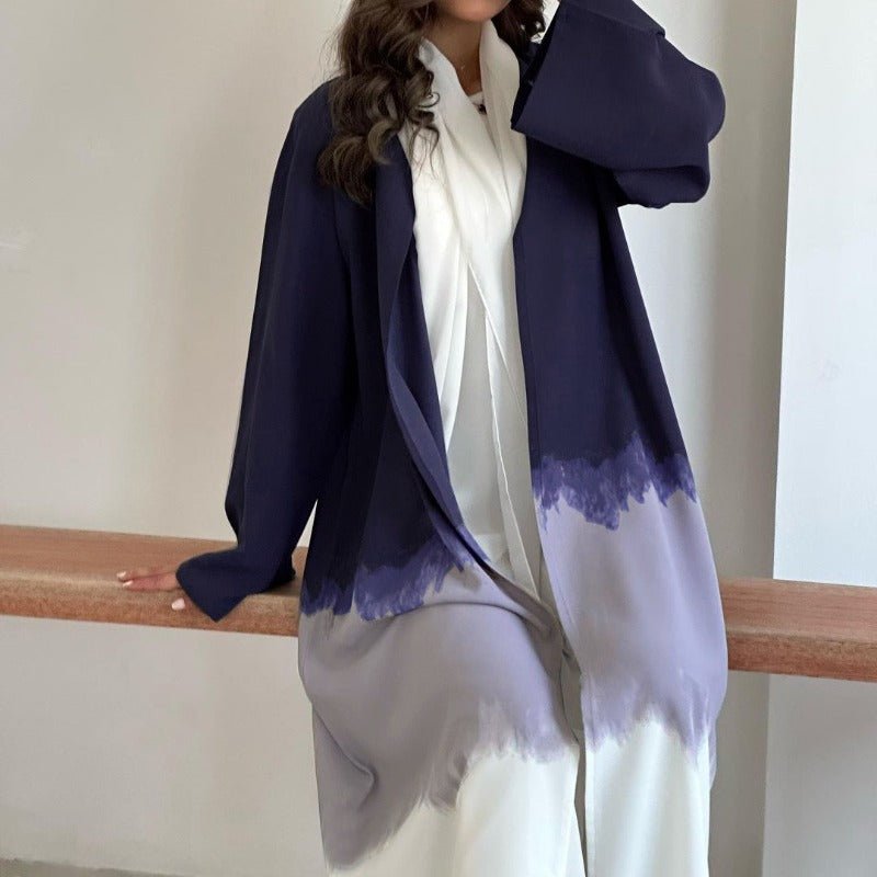 Mariam's Collection Tie-Dye Cape Cardigan Dress Abaya | Gradient Open Front Kimono Cover(MOA221) — product category context