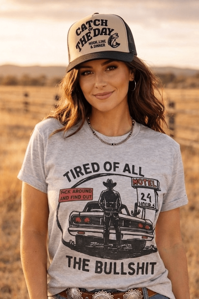 Wild Junkie Tired of All the Bullshit Graphic Tee — graphic tees category context