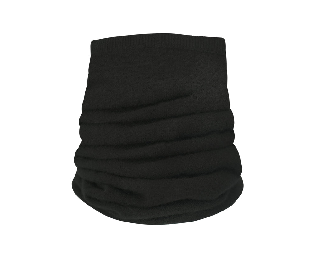tittimitti tittimitti® 100% Cashmere Knitted Neck Gaiter Warmer Loop Scarf for Men and Women — detail close-up