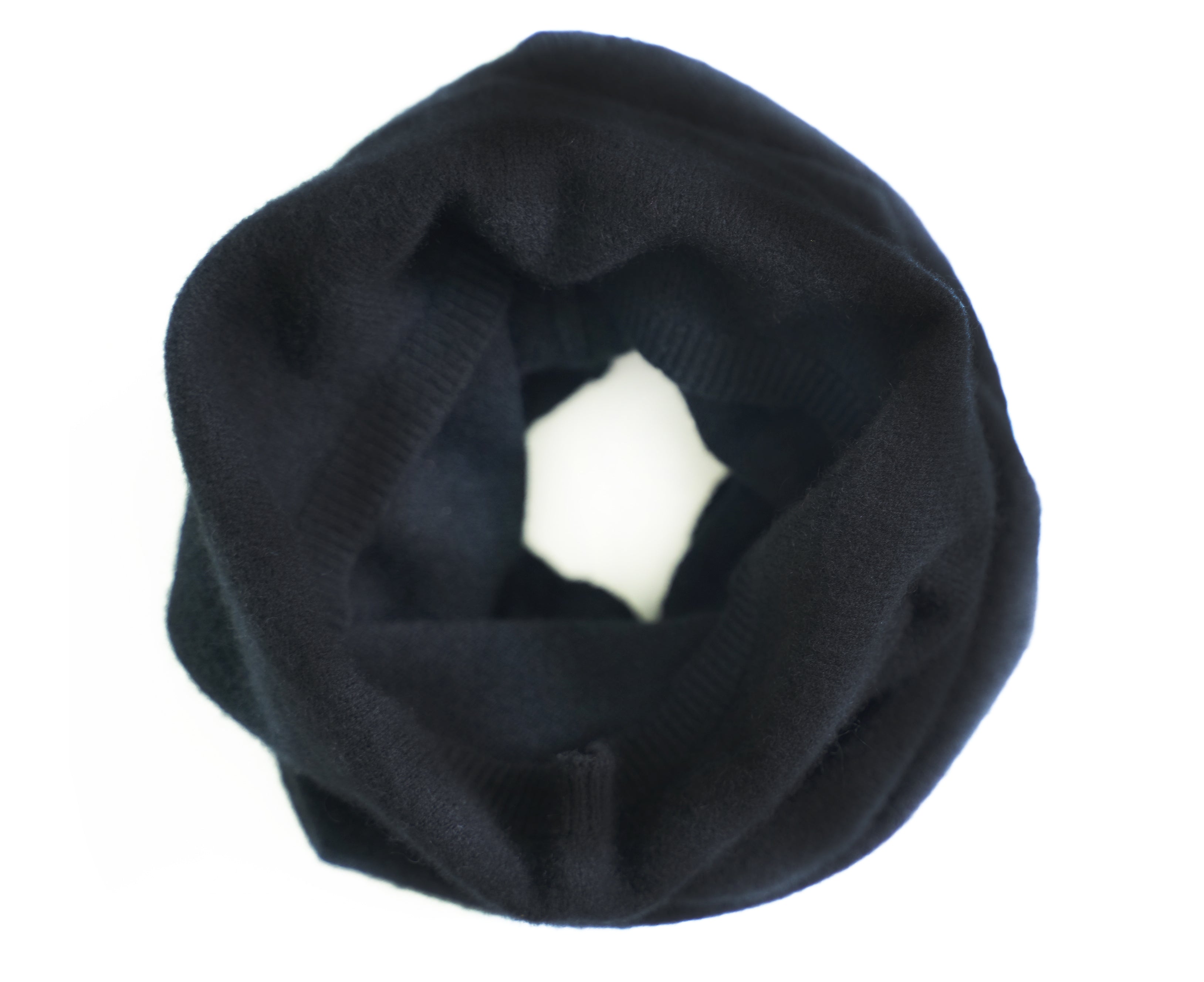 tittimitti tittimitti® 100% Cashmere Knitted Neck Gaiter Warmer Loop Scarf for Men and Women — side view