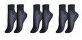 tittimitti tittimitti® 100% Mercerized Cotton "Filo di Scozia" Women's Ankle Socks. 3-Pack. Made in Italy. — detail close-up