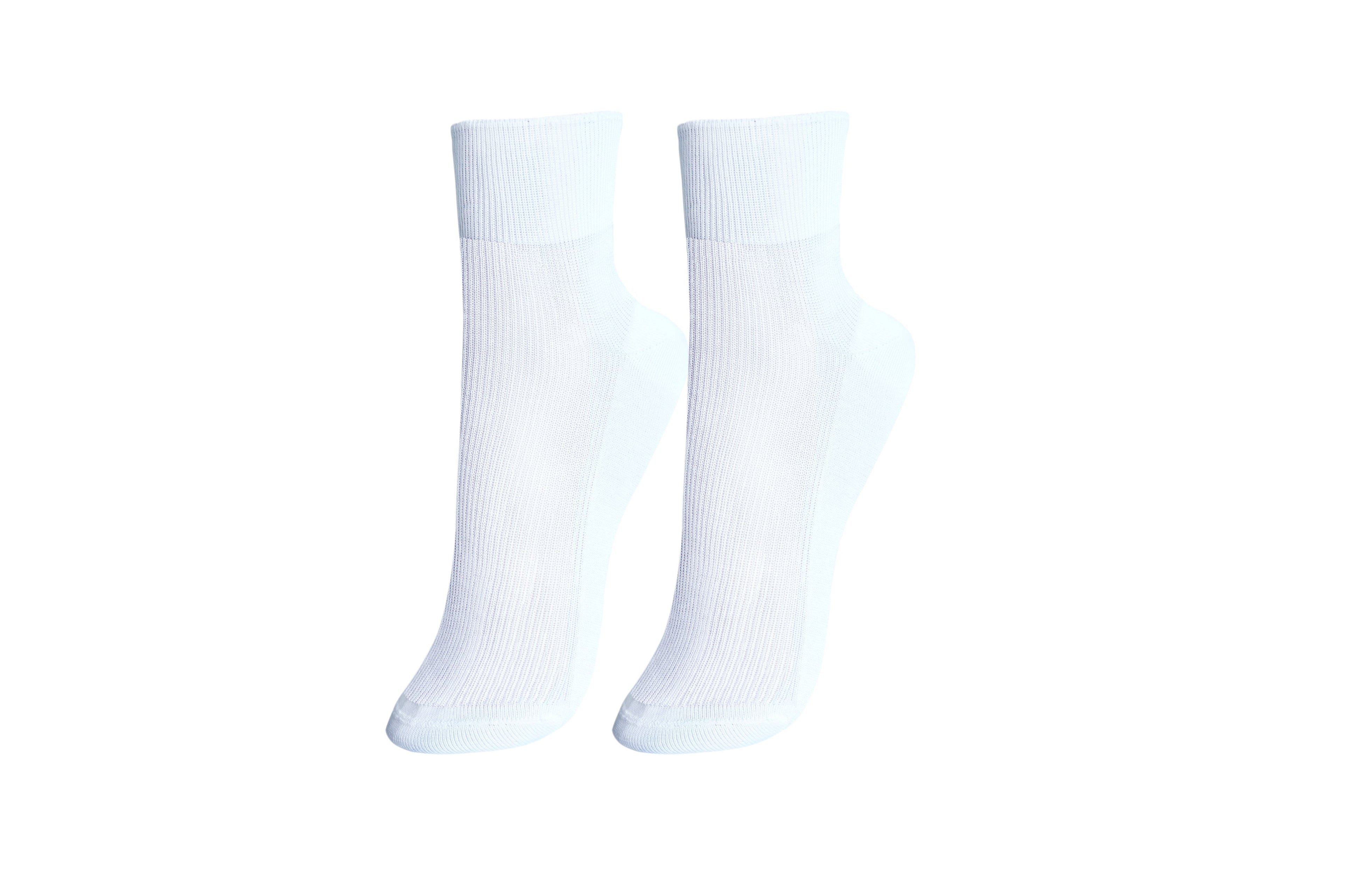 tittimitti tittimitti® 100% Mercerized Cotton "Filo di Scozia" Women's Ankle Socks. 3-Pack. Made in Italy. — side view