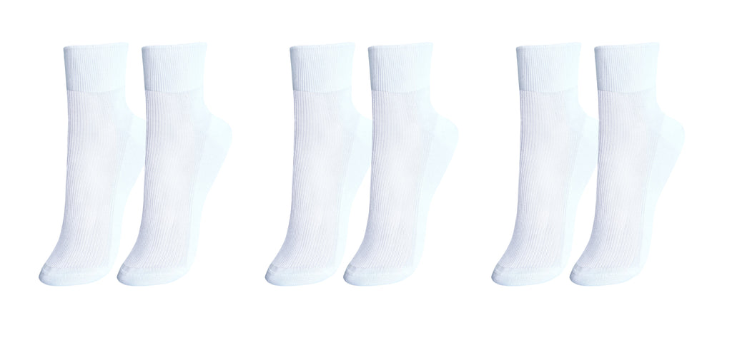 tittimitti tittimitti® 100% Mercerized Cotton "Filo di Scozia" Women's Ankle Socks. 3-Pack. Made in Italy. — main product sho