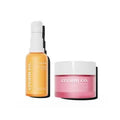 Cream Co. Hydrating Skincare Set: SOS Serum + Moisturizer | Vegan, Brightening, Anti-Aging, Repairs Skin Barrier, Evens Skin Tone