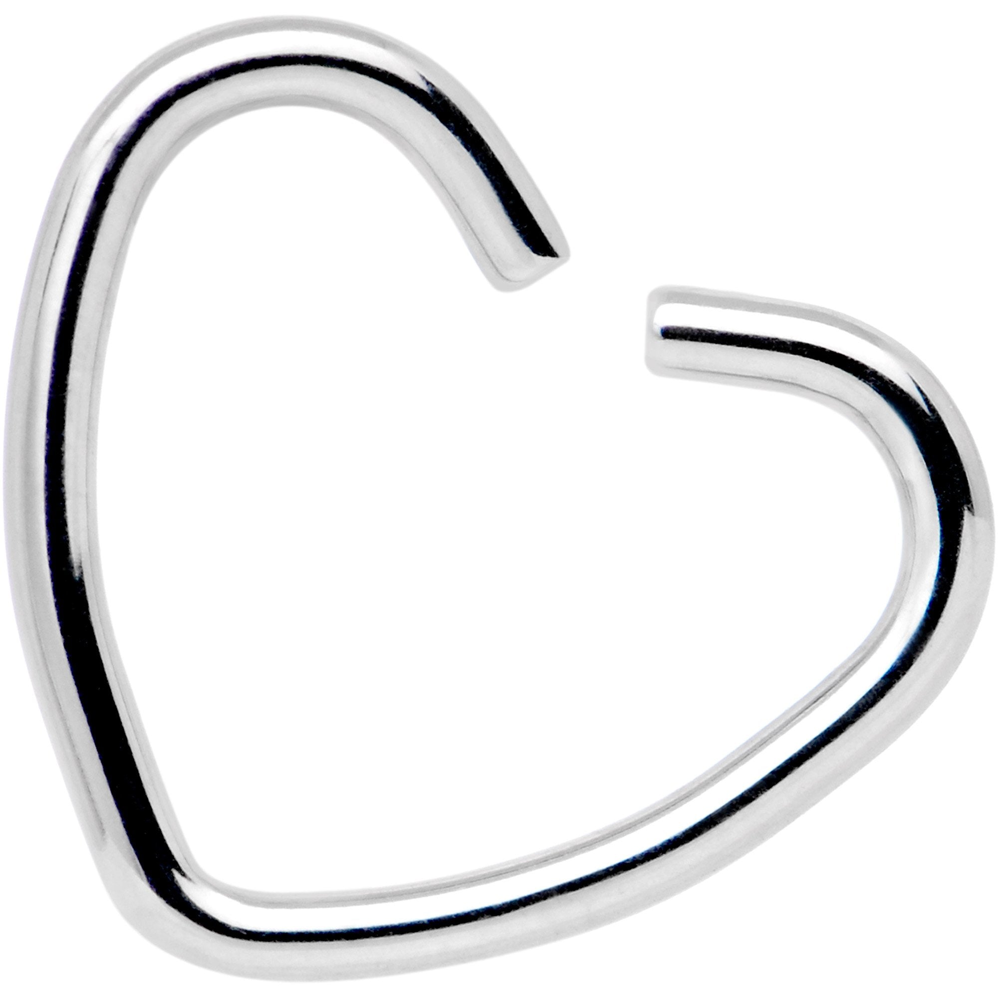 BodyCandy 16G 5/16 Heart of the Galaxy Septum Ring Pack Set of 3 — branding close-up