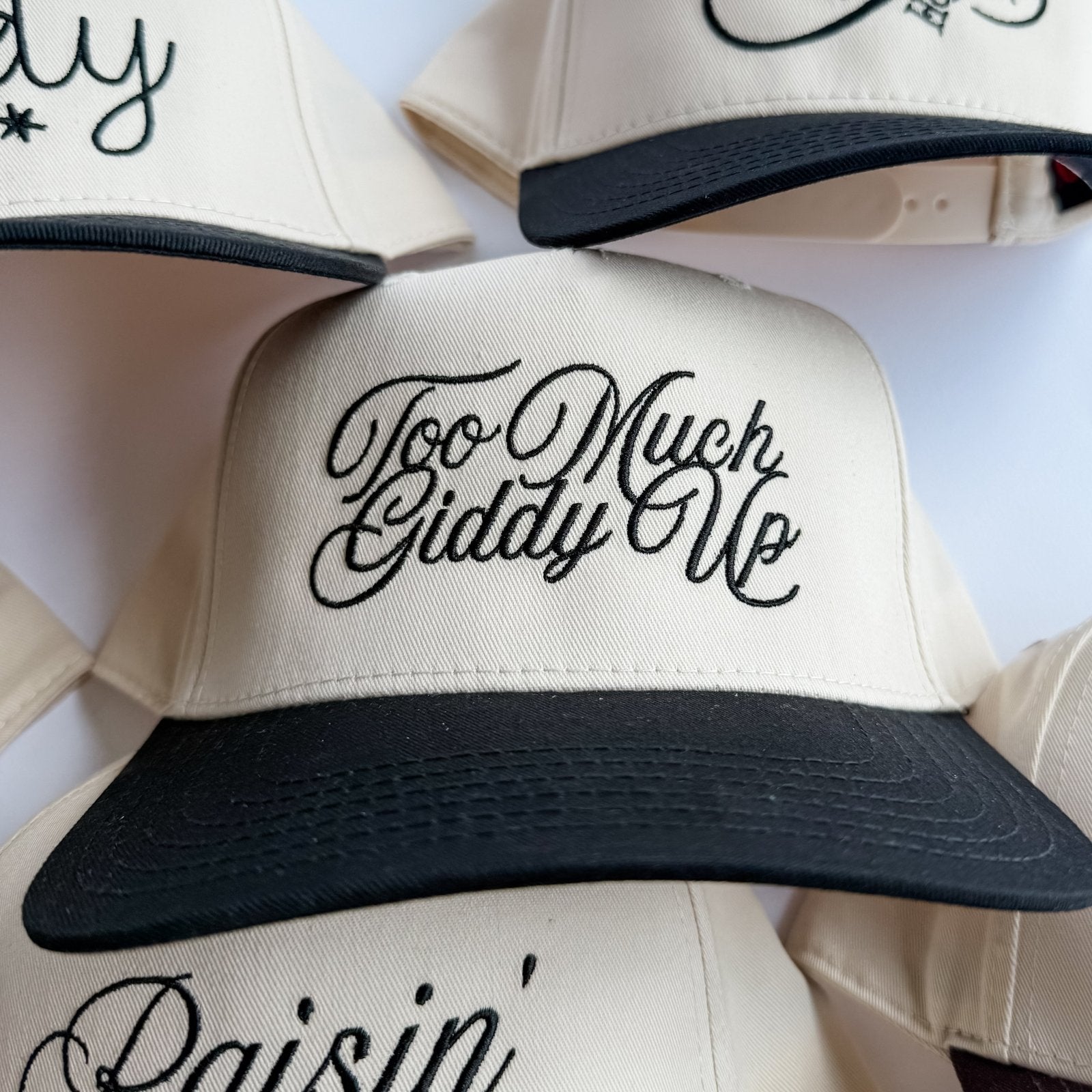 Coco & Rho Too Much Giddy Up - Trucker Hat — main product shot
