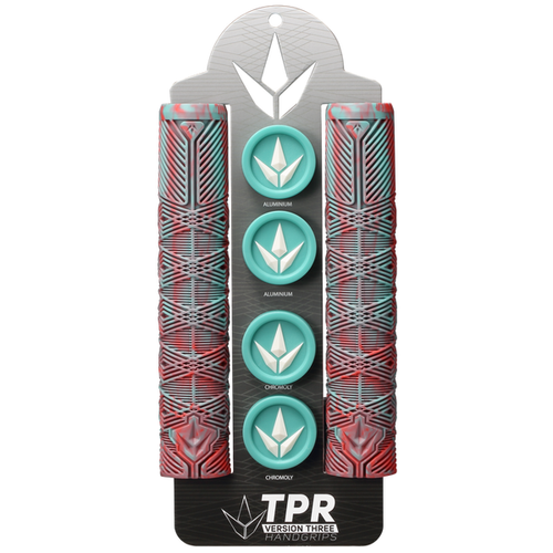 Envy Handgrips V3 (TPR) - Blue/Red (Pair)
