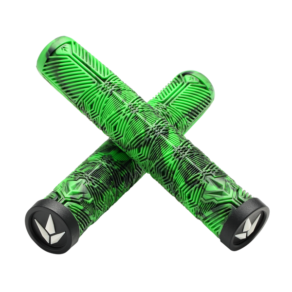 Envy Handgrips V3 (TPR) - Green/Black (Pair)