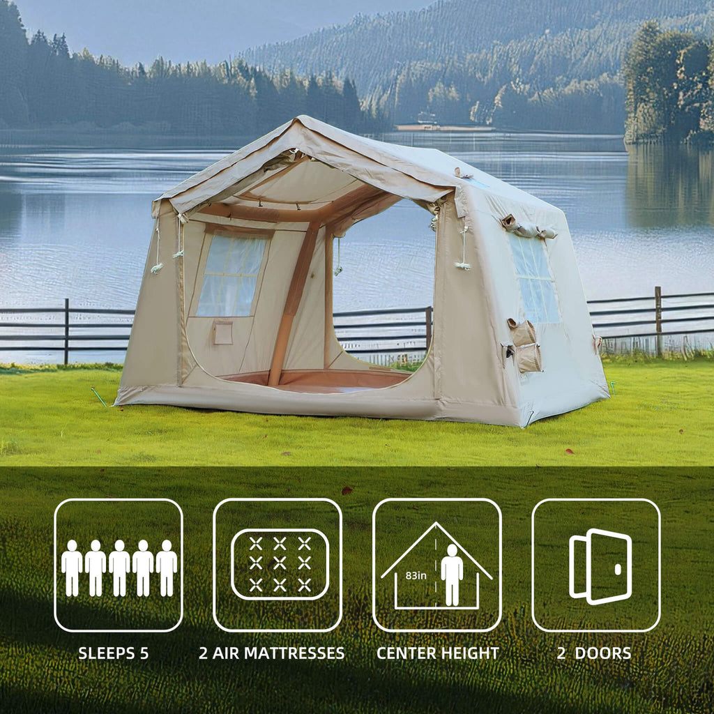 Trailora 4-Season Outdoor Inflatable Blow Up Camping Tent With Air Pump [4-6 People] (SAK46821) – SAKSBY WHOLESALE, view 10