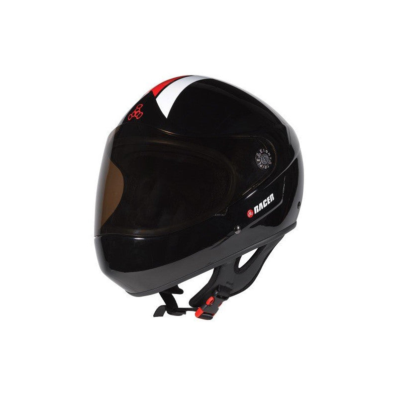 Triple 8 Downhill Racer Helmet - Black Gloss by Skates USA