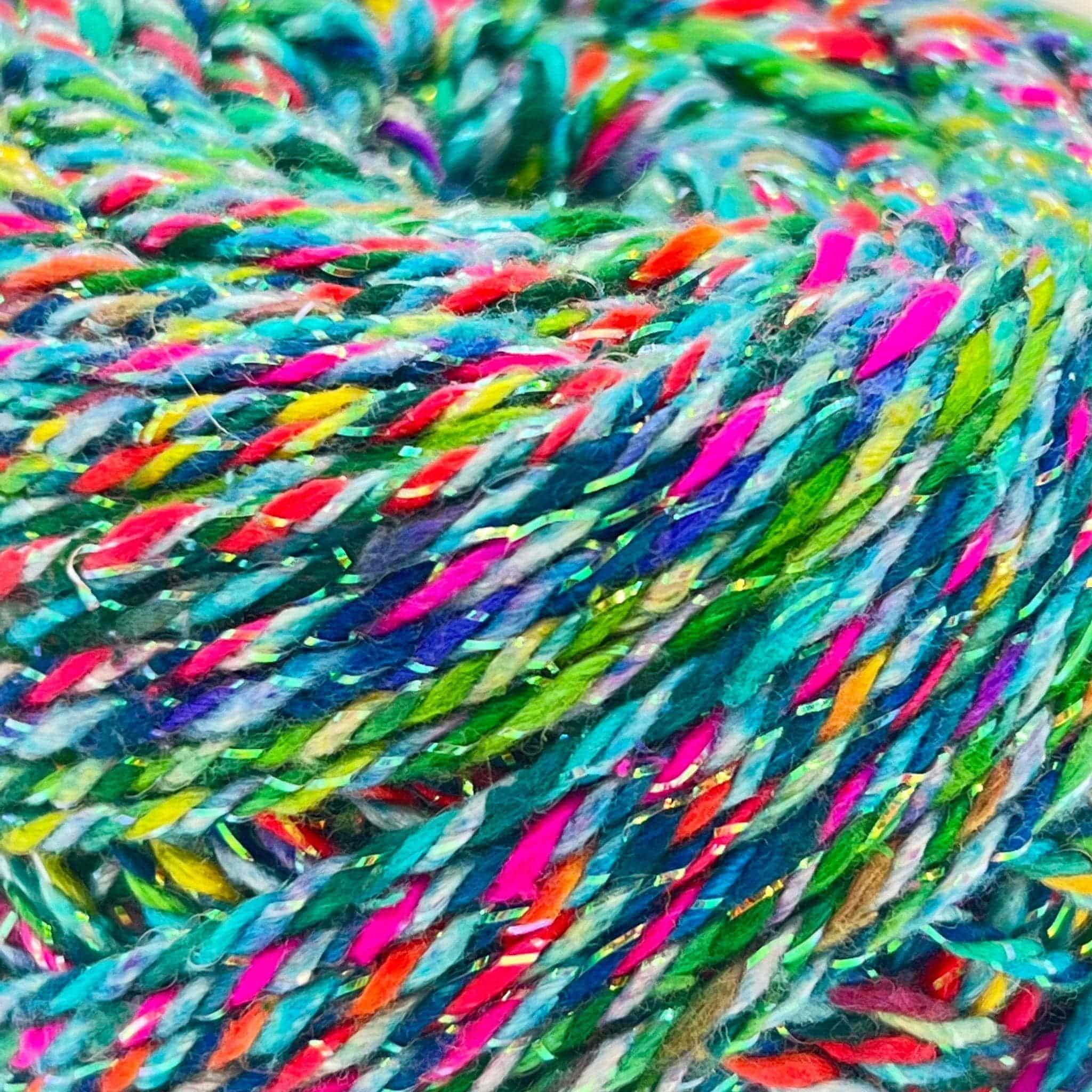 Darn Good Yarn Triple Twist DK Weight Recycled Silk Yarn — lifestyle worn / used context