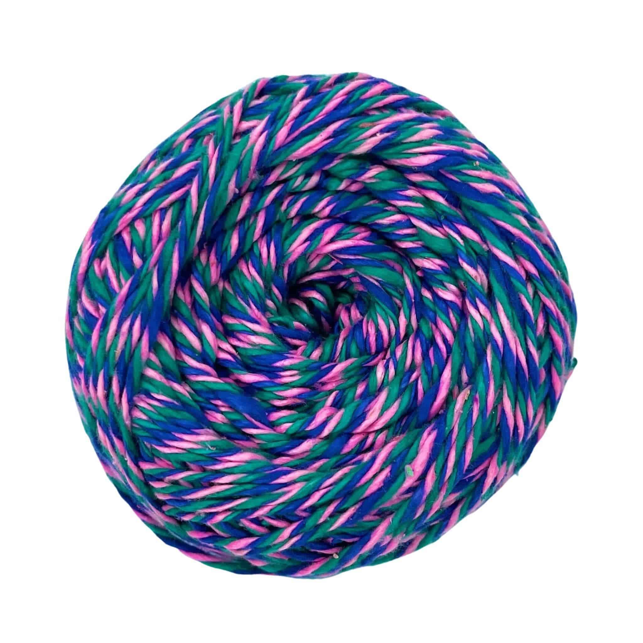 Darn Good Yarn Triple Twist DK Weight Recycled Silk Yarn — detail shot 6