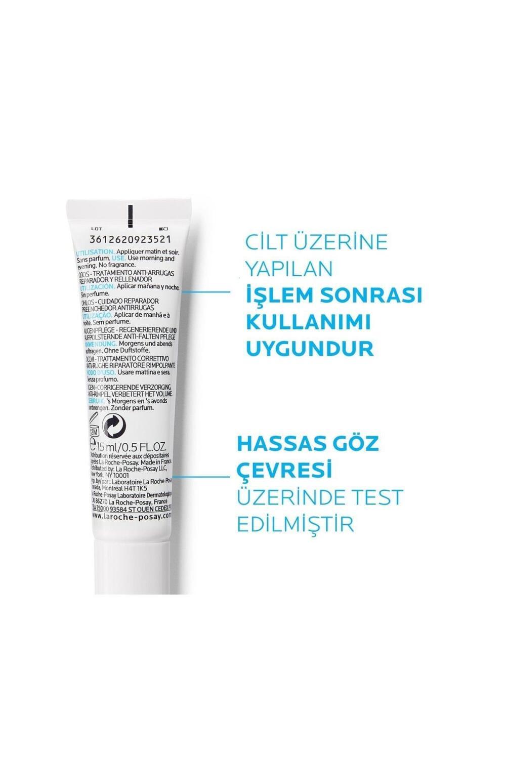 La Roche Posay Hyalu B5 Eye Cream - Anti-Wrinkle, Hyaluronic Acid Eye Care for Sensitive Skin, 0.51 fl oz