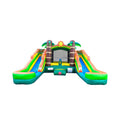 16FT Tropical Bounce House Combo With Double Water Slides (SAK92508) – SAKSBY WHOLESALE