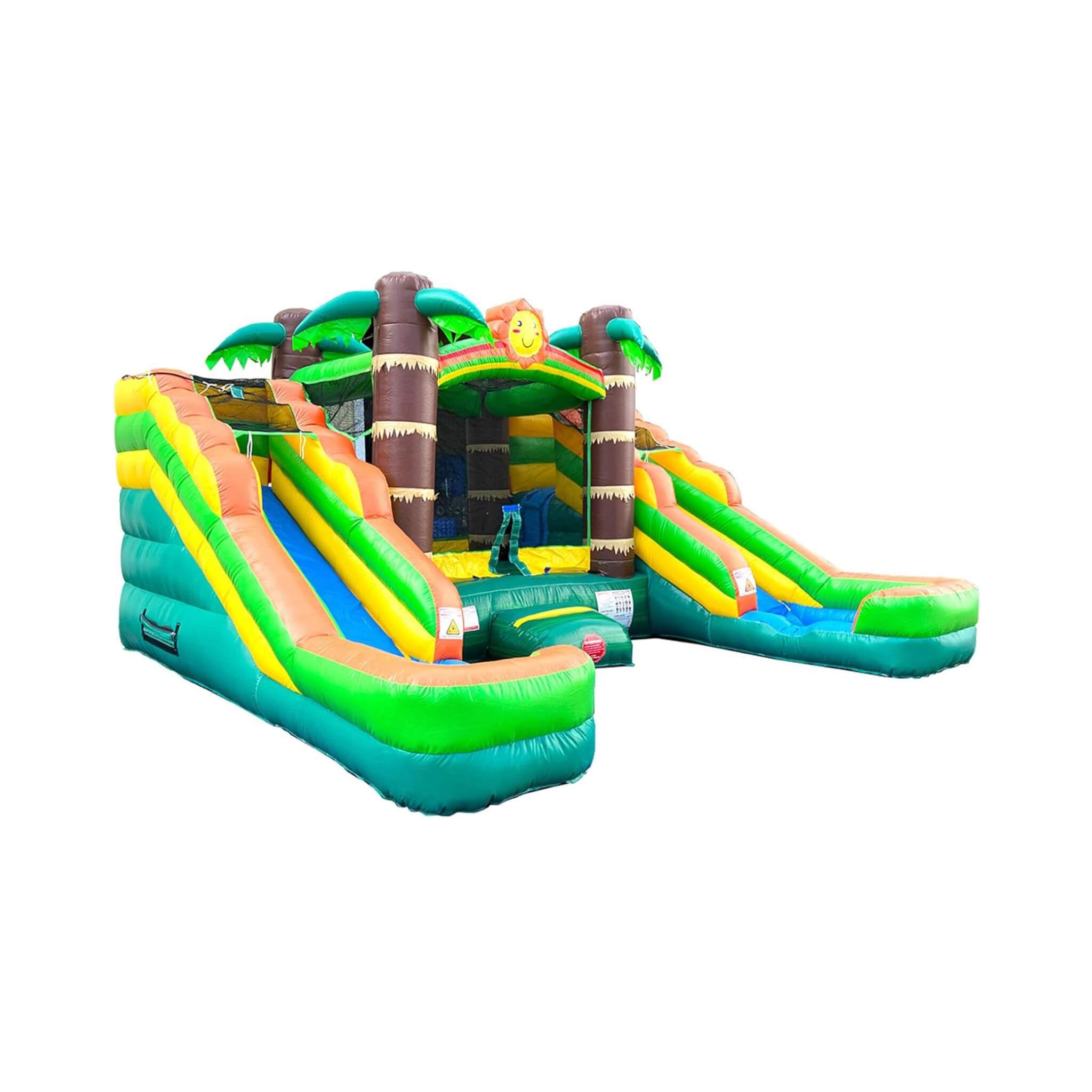 16FT Tropical Bounce House Combo With Double Water Slides (SAK92508) – SAKSBY WHOLESALE, view 8