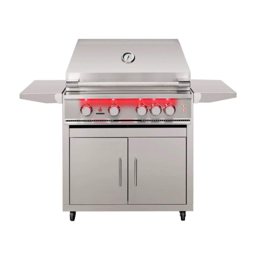 TrueFlame Built-In Stainless Steel Freestanding Gas Grills With Deluxe Cart [TF25/32/40] (SAK76845) – SAKSBY WHOLESALE, view 