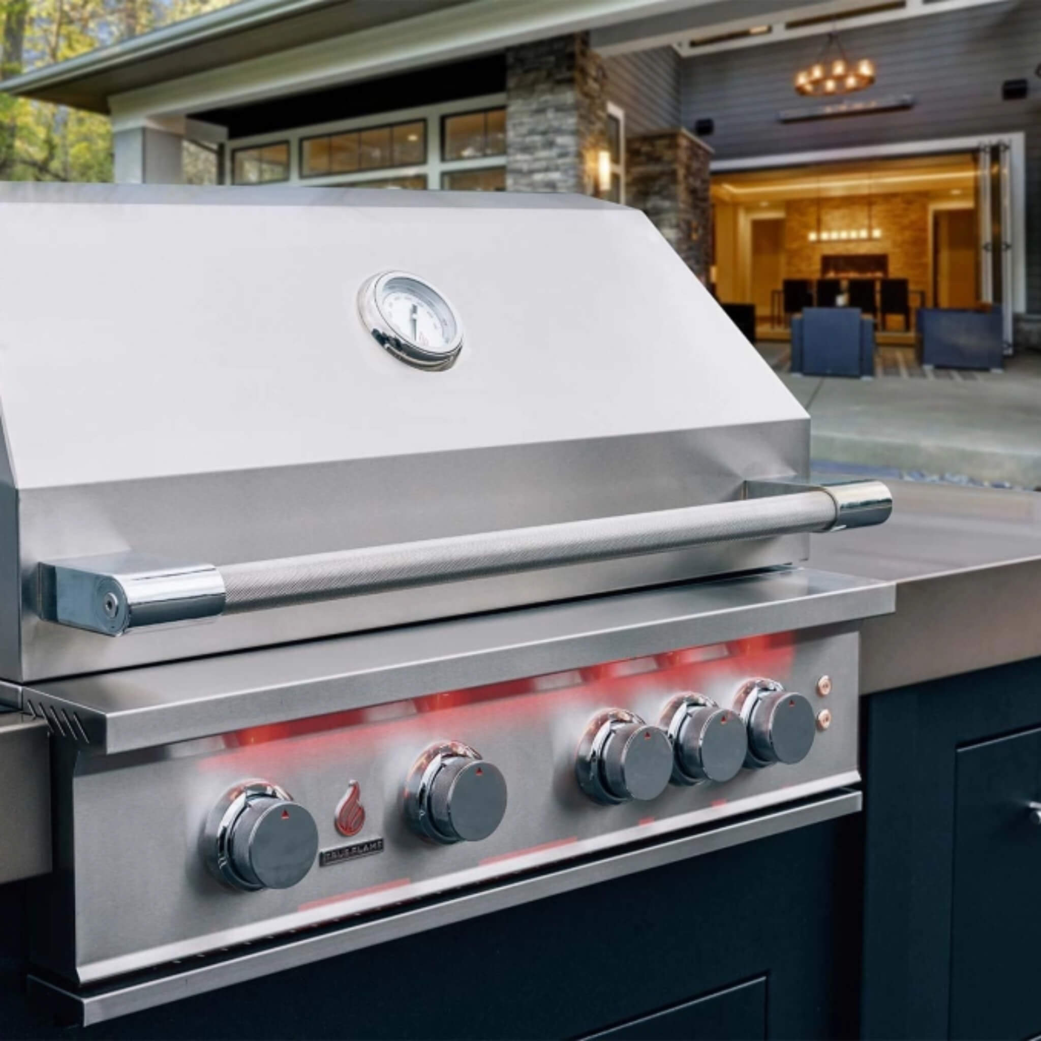 TrueFlame Built-In Stainless Steel Freestanding Gas Grills With Deluxe Cart [TF25/32/40] (SAK76845) – SAKSBY WHOLESALE, view 
