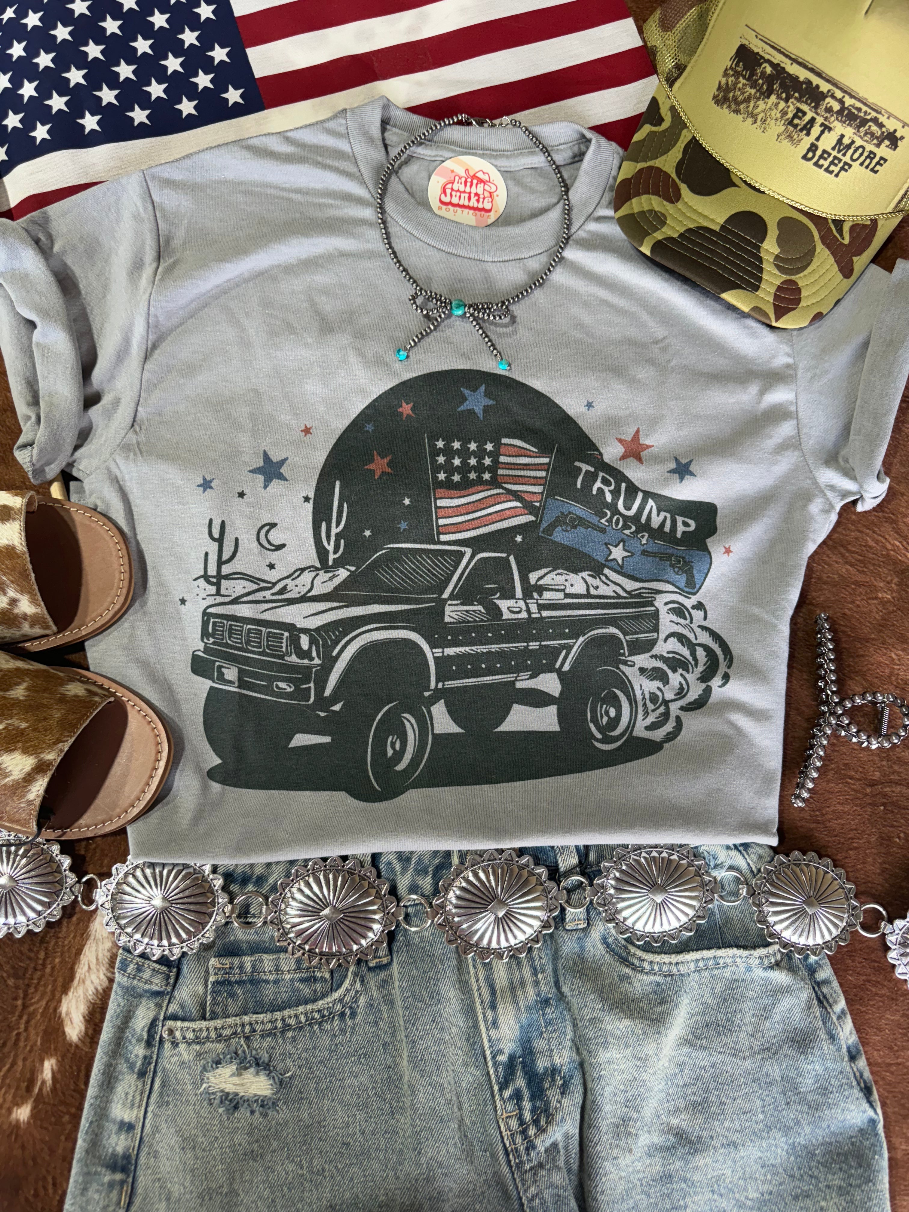 Wild Junkie Trump Truck Graphic Tee — main product shot