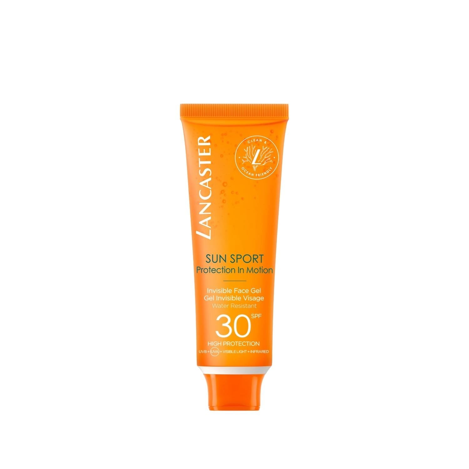 Lancaster Sun Sport Invisible Sunscreen Gel SPF30 for Face - 1.69 fl oz, Non-Greasy, Lightweight Sun Protection