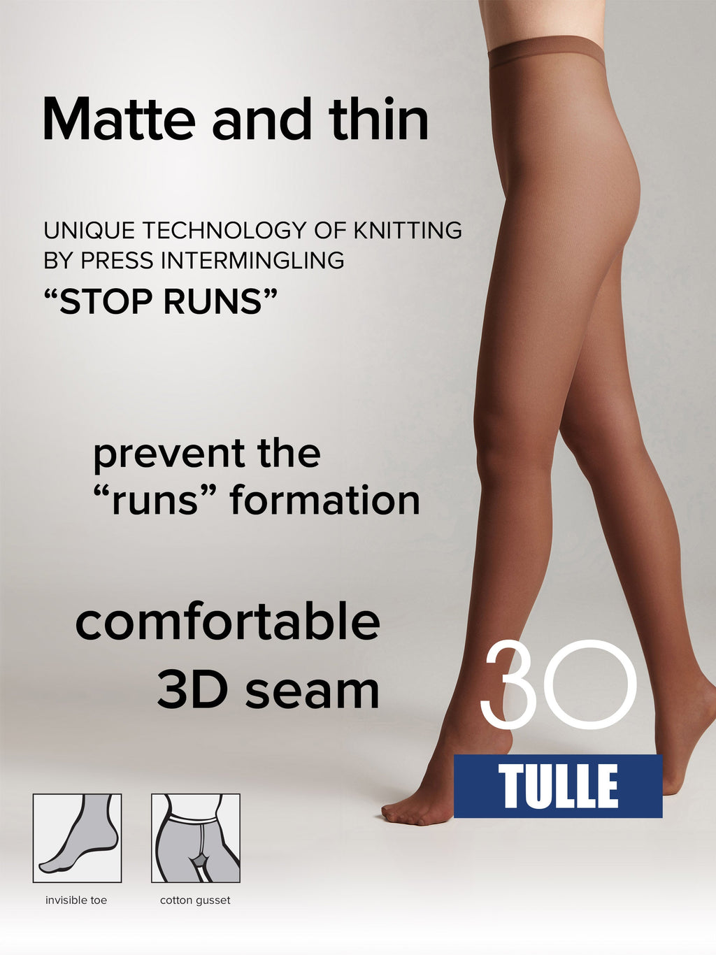 TheRanok.com Tights Conte Tulle 30 Den - Opaque Matte — feature highlight