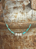 Wild Junkie Sterling Silver Slot Dice Necklace — main product shot