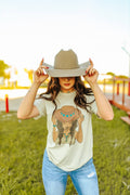 Wild Junkie Turquoise Cowgirl Graphic Tee — main product shot