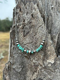 Wild Junkie Turquoise Nugget And Pearls Chain Necklace — main product shot