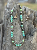 Wild Junkie Turquoise Trailblazer Beaded Necklace — main product shot