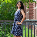 Princess Awesome & Boy Wonder Adult Twin Prime Numbers Sleeveless Dress with Pockets — main product shot