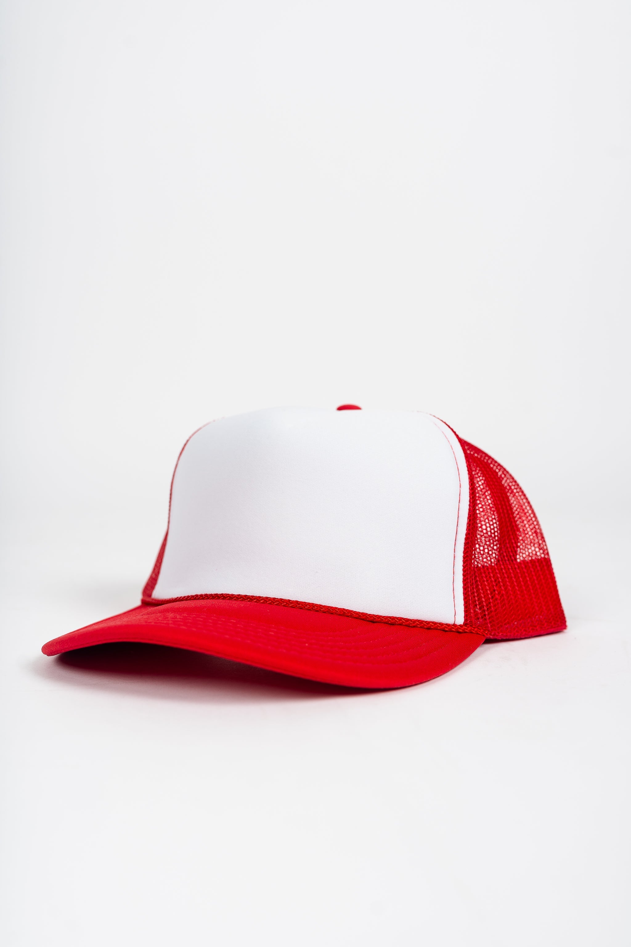 Superline Superline Two Tone Trucker Hat — Superline branding close-up