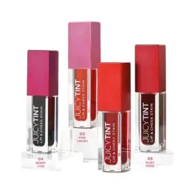 Golden Rose Lip and Cheek Stain - Natural Hydrating Makeup for Lips and Cheeks