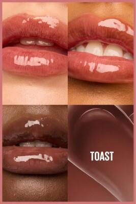 Maybelline Lifter Gloss: Honey'd Lip Gloss with Hyaluronic Acid for Intense Hydration, Plumped Lips & Natural, Glossy Shine - Toast Shade
