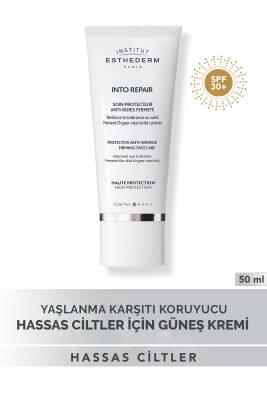 Esthederm Sunscreen Cream for Sensitive Skin - High Sun Protection SPF, Anti-Aging, Water-Resistant