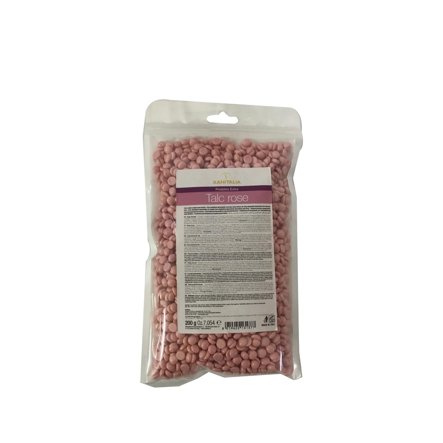 Tanaçan Xanitalia Soyulabilir İnci Ağda Talco Rose 200g - Peelable Pearl Wax for Hair Removal