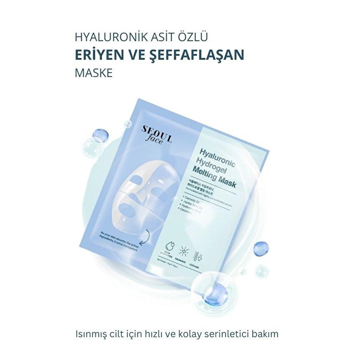 Dermal Korea Hyaluronic Hydrogel Face Mask - Intense Hydration & Nourishment for Dry Skin