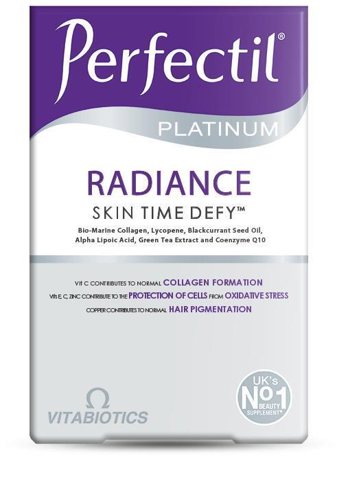 Perfectil Platinum Radiance Skin Time Defy Dietary Supplement for Anti-Aging and Skin Health - 60 Tablets