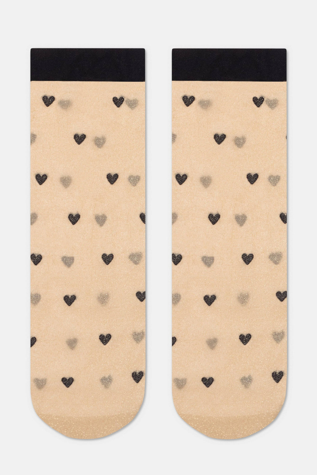 TheRanok.com Shimmering Socks Conte Fantasy - "Hearts" Designs — color detail
