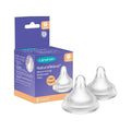 Lansinoh Natural Wave Baby Bottle Nipple, Fast Flow, 2-Pack - Comfortable & Natural Feeding for Babies
