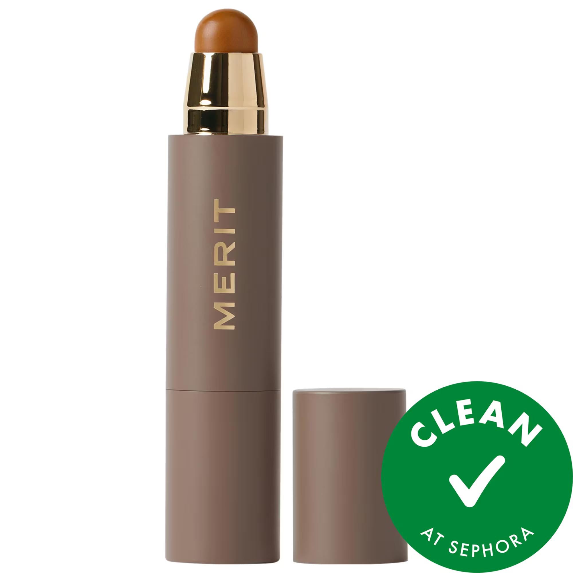 MERIT The Minimalist Perfecting Complexion Foundation and Concealer Stick: Natural Coverage, Buildable, Cruelty-Free Foundation for Acne Prone Skin