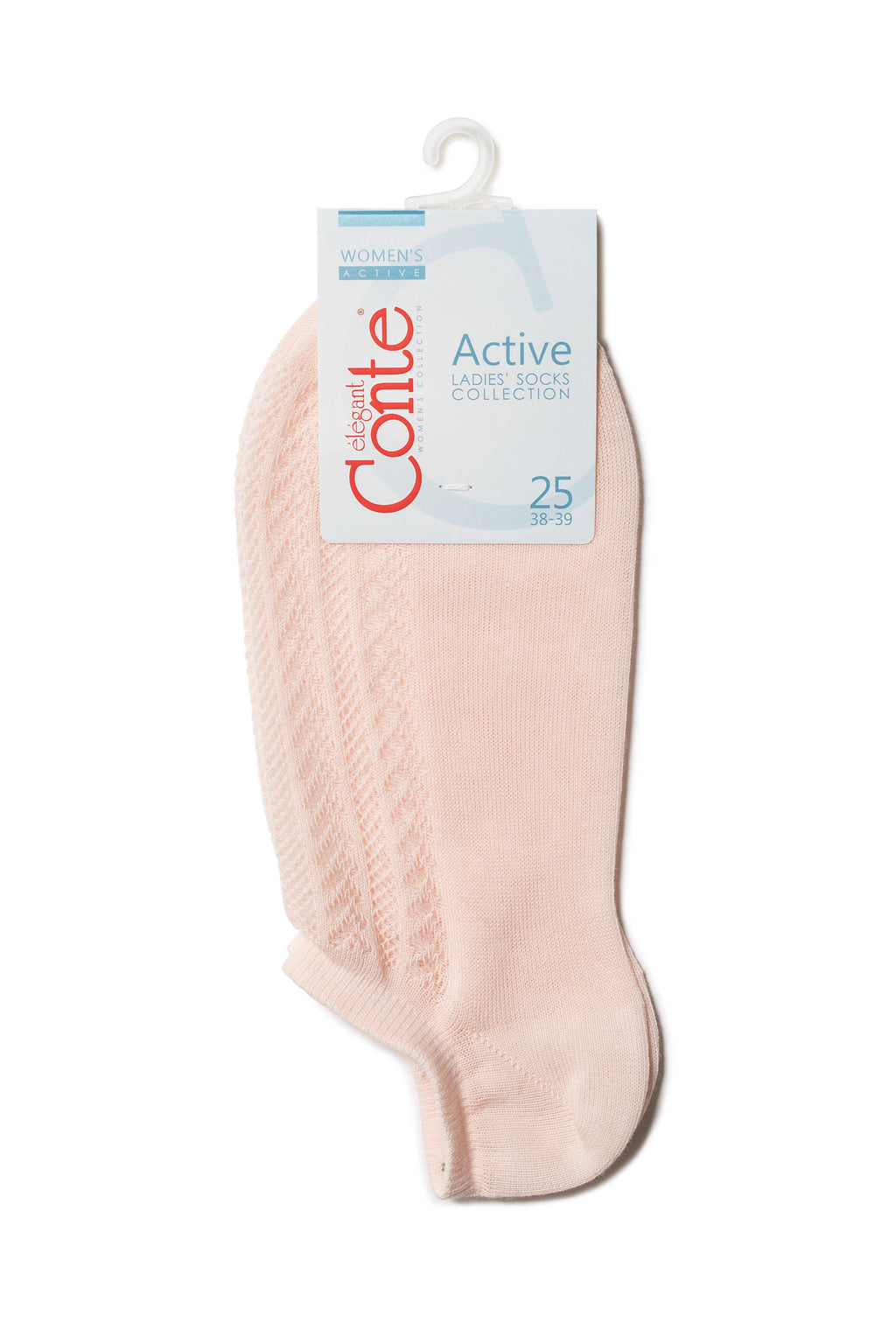 TheRanok.com Cotton Ankle Socks Conte Active - 179 Openwork Weave — size reference