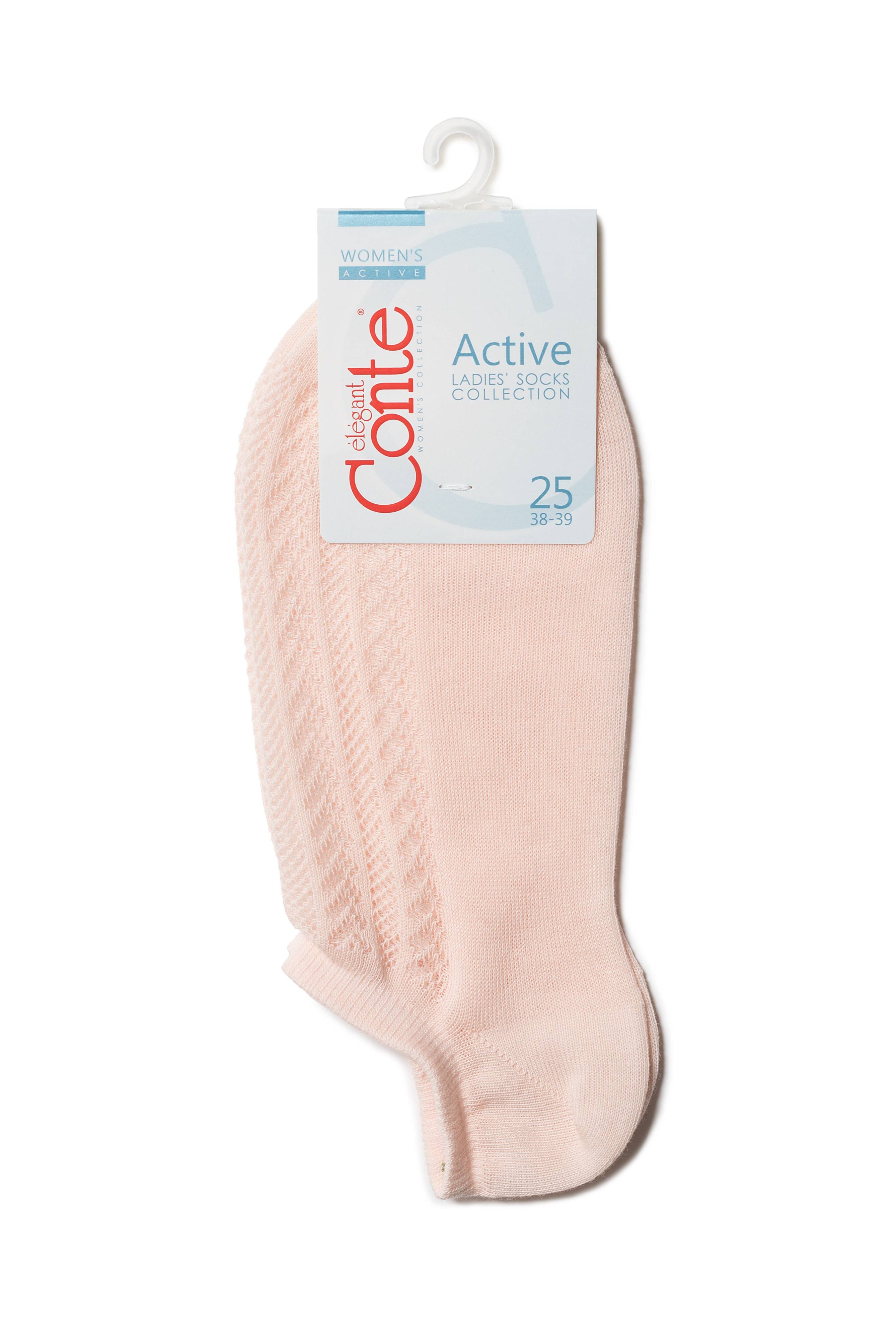 TheRanok.com Cotton Ankle Socks Conte Active - 179 Openwork Weave — size reference