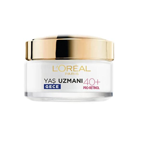 L'Oréal Paris Anti-Wrinkle Night Cream for Women 40+ - Clinically Proven Triple Effect, Firms & Smooths Skin