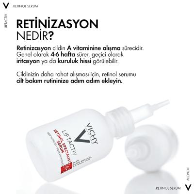 Vichy LiftActiv Retinol Serum: The Ultimate Anti-Aging Solution - Reduce Wrinkles, Improve Skin Tone, Dermatologist Tested, & Paraben-Free