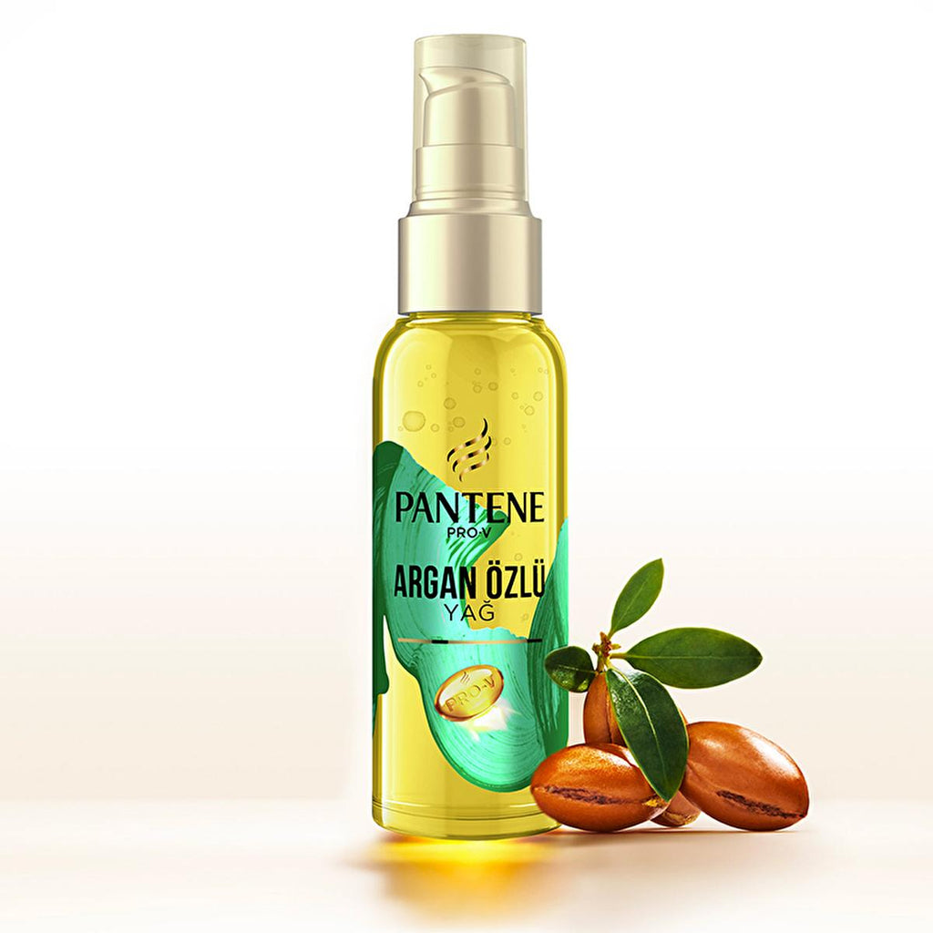 Pantene Pro-V Argan Oil Hair Care Oil for Dry or Damaged Hair - Nourishing, Non-Greasy, 3.38 fl oz