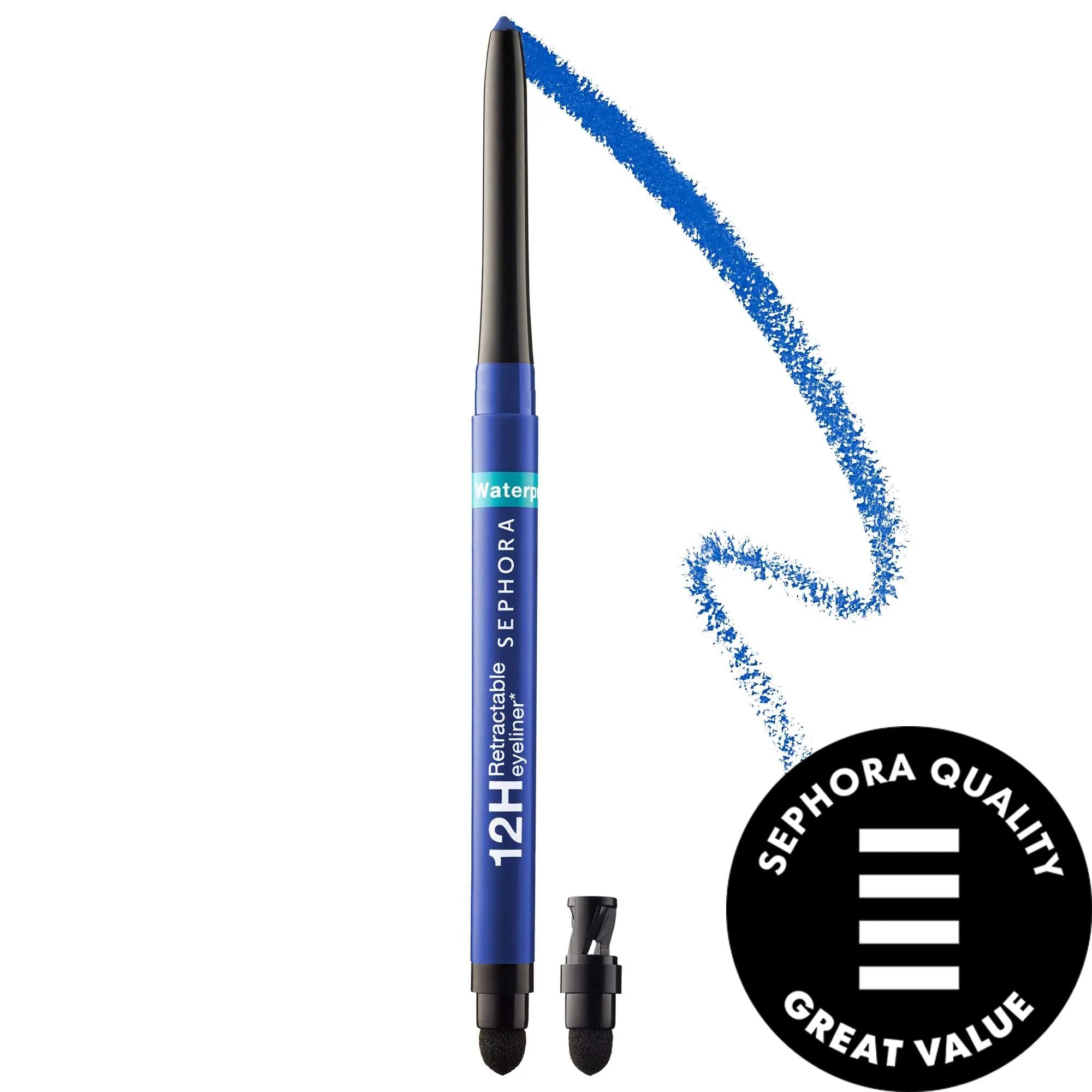 Waterproof 12HR: Intense Color, Long-Lasting, Smudge-Proof, Retractable Eyeliner Pencil - Define & Enhance Your Eyes All Day.