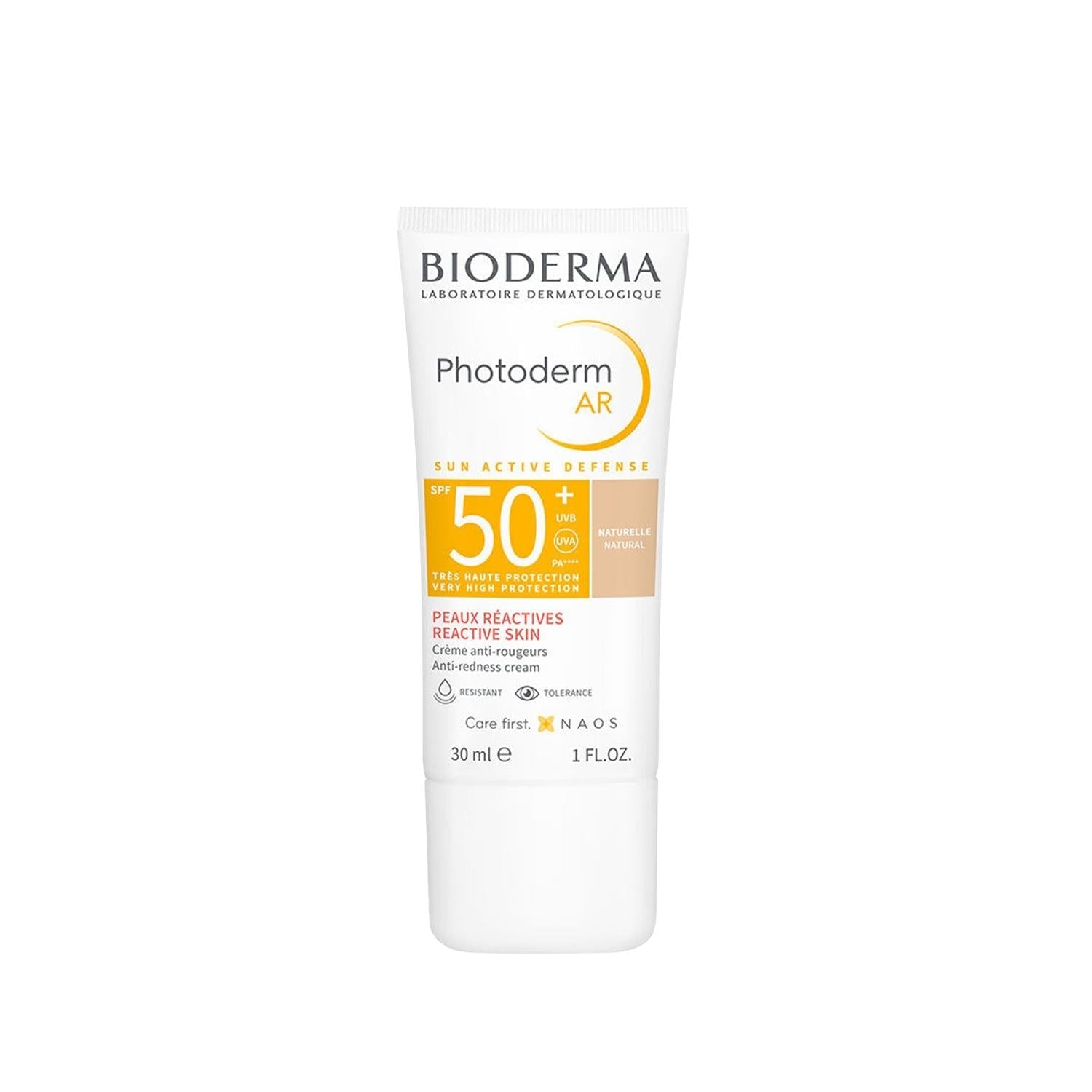 Bioderma Photoderm AR SPF 50+ Tinted Sunscreen Cream for Sensitive Skin - Anti-Redness, 30 ml