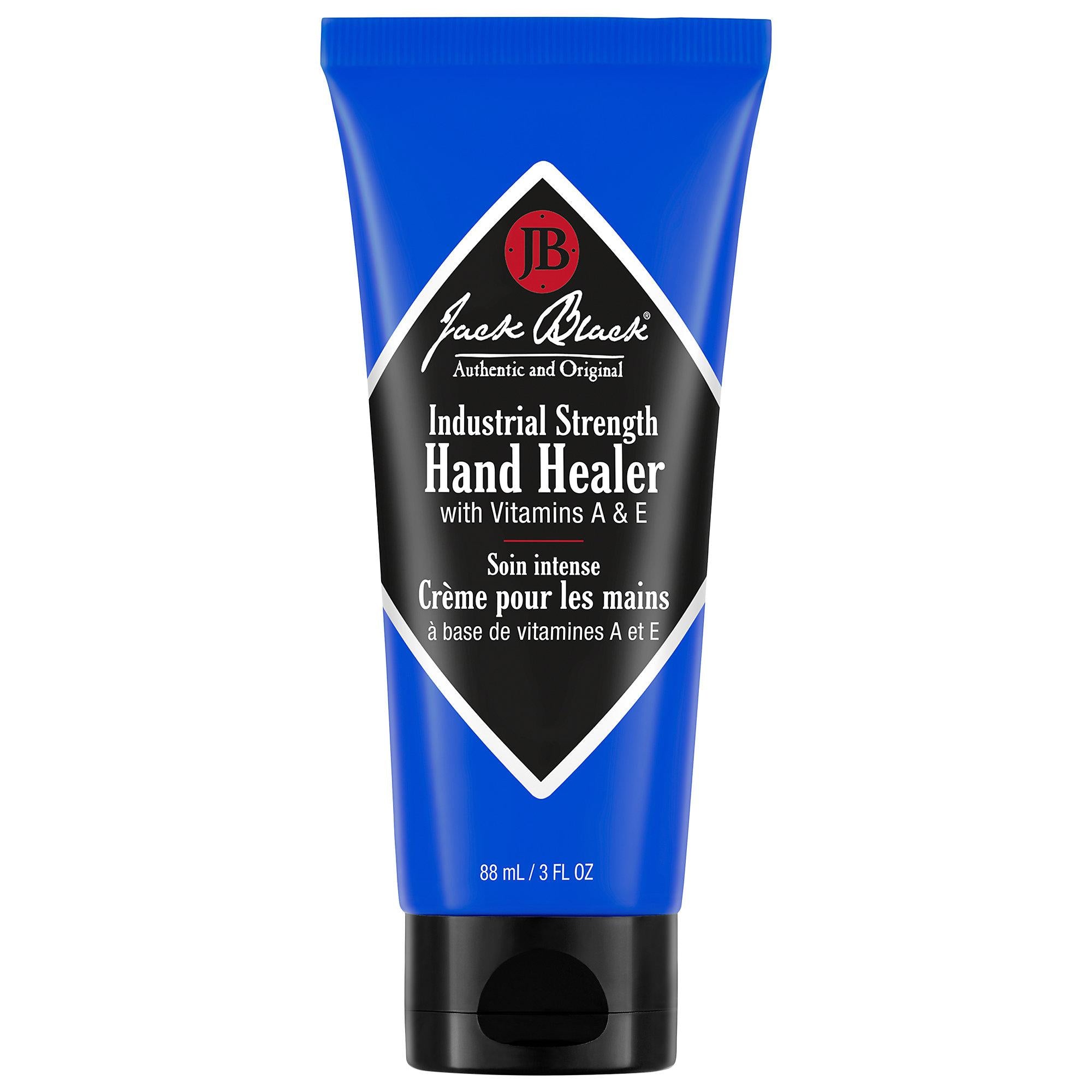 Jack Black Industrial Strength Hand Healer Mini - Rich, Non-Greasy Hand Cream for Dry, Chapped Hands - Dermatologist Tested, Fragrance-Free Moisturizer
